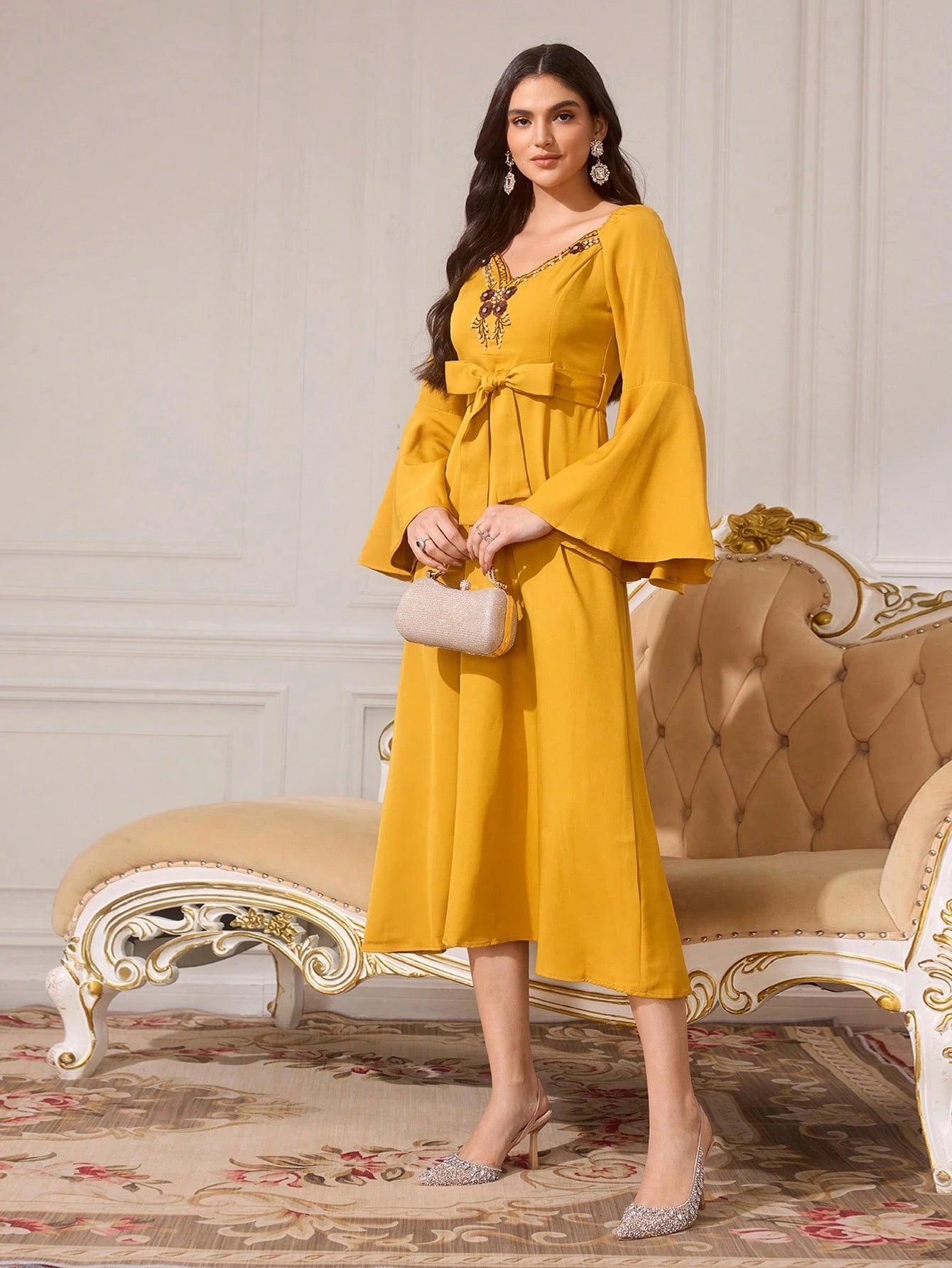 CUCCOO TILAWA أحذية نسائية سوداء جديدة ذات كعب عالي مدبب الأصبع، أنيقة وجذابة مرصعة بالراين ستايل حفلات وسهرات نادي الليل، أحذية كعب عالي نسائية ذات حزام خلفي